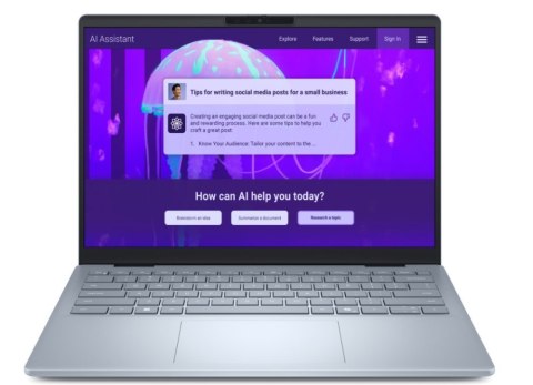 Notebook DELL 14 Plus DB14250 (14"/U7 256V /16GB/SSD1TB/W11P/Srebrno czarny)