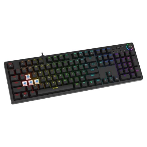 Klawiatura przewodowa SAVIO STYX Outemu Blue mechaniczna Hot Swap RGB