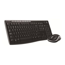 Zestaw bezprzewodowy klawiatura + mysz Logitech MK270 czarny