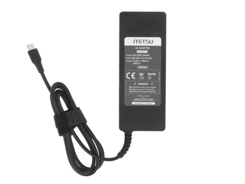 Zasilacz Mitsu 100W USB type C USB-C (black)