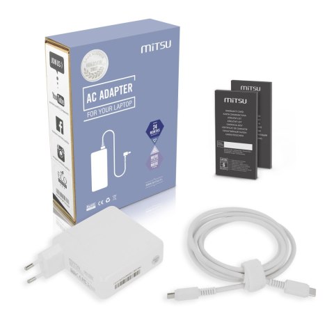 Zasilacz Mitsu 140W USB type C USB-C (white)