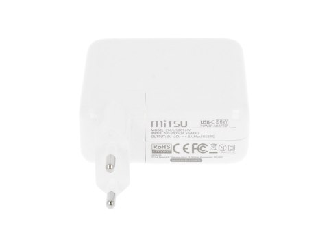 Zasilacz Mitsu 96W USB type C USB-C (white)