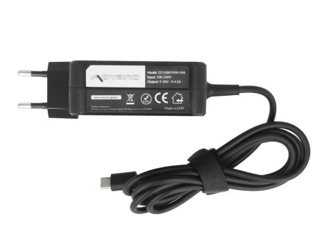 Zasilacz Movano uniwersalny 90W USB-C - 10 wtyków