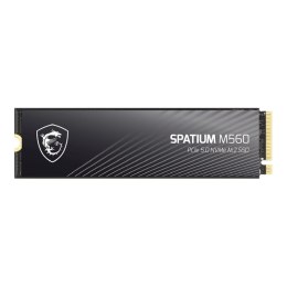 Dysk SSD MSI SPATIUM M560 1TB PCIe 5.0 NVMe 2.0 M.2 2280 (10200/8400 MB/s) 3D NAND