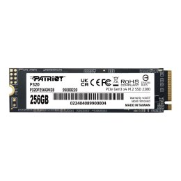 Dysk SSD Patriot P320 256GB M.2 2280 PCIe Gen3 x4 NVMe (2200/1200 MB/s)