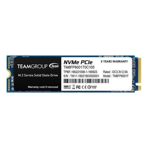 Dysk SSD Team Group MP33 1TB M.2 2280 PCIe NVMe (1800/1500 MB/s)