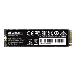 Dysk SSD Verbatim Vi5000 1TB M.2 2280 PCIe Gen4 NVME (5000/4500 MB/s)