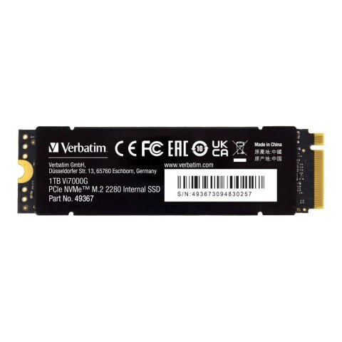 Dysk SSD Verbatim Vi7000G 1TB M.2 2280 PCIe Gen4 NVME (7400/5500 MB/s)