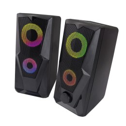 Głośniki 2.0 Esperanza USB LED Rainbow Baila EGS103