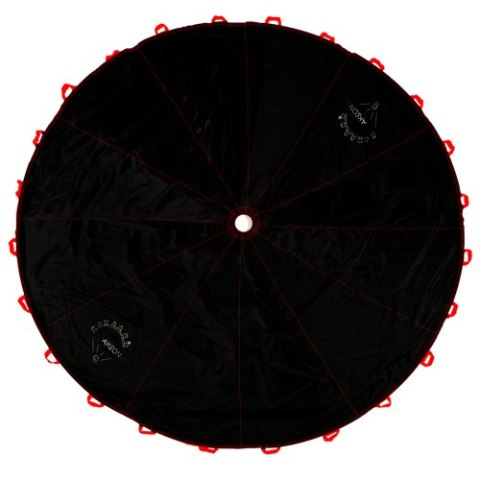 Spadochron Animacyjny Halloween 3m czerwone uchwyty