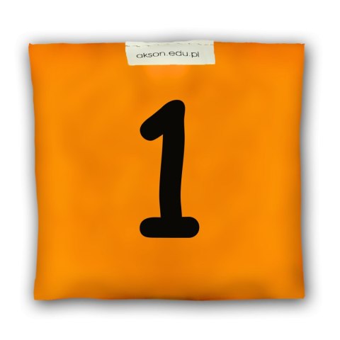 Woreczek gimnastyczny z CYFERKĄ 1 - szkolny Akson