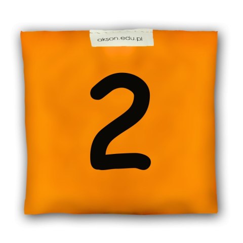 Woreczek gimnastyczny z CYFERKĄ 2 - szkolny Akson