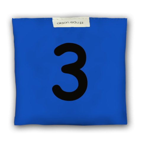 Woreczek gimnastyczny z CYFERKĄ 3 - szkolny Akson