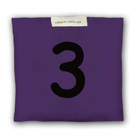 Woreczek gimnastyczny z CYFERKĄ 3 - szkolny Akson