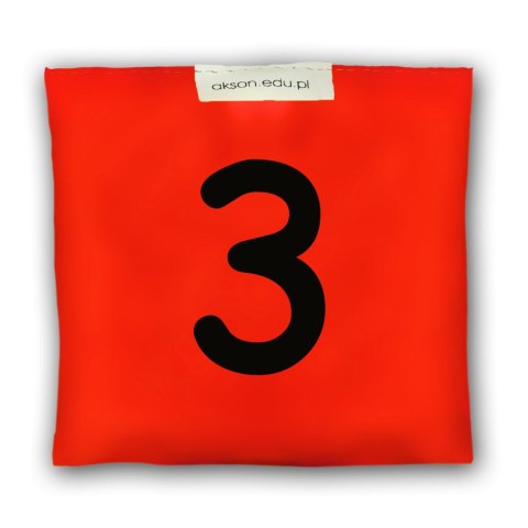 Woreczek gimnastyczny z CYFERKĄ 3 - szkolny Akson