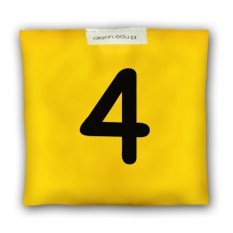 Woreczek gimnastyczny z CYFERKĄ 4 - szkolny Akson