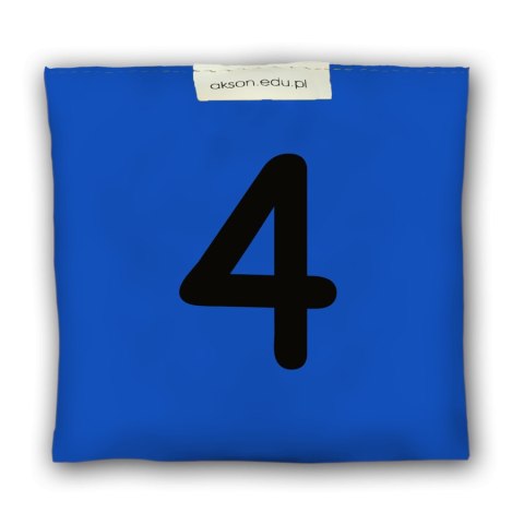Woreczek gimnastyczny z CYFERKĄ 4 - szkolny Akson
