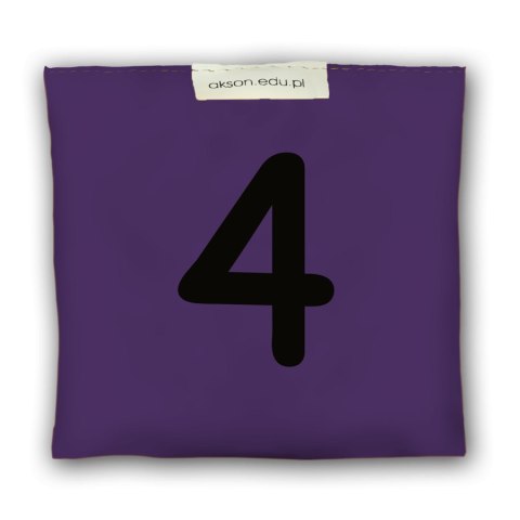 Woreczek gimnastyczny z CYFERKĄ 4 - szkolny Akson