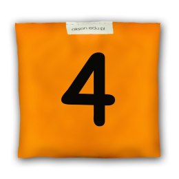 Woreczek gimnastyczny z CYFERKĄ 4 - szkolny Akson