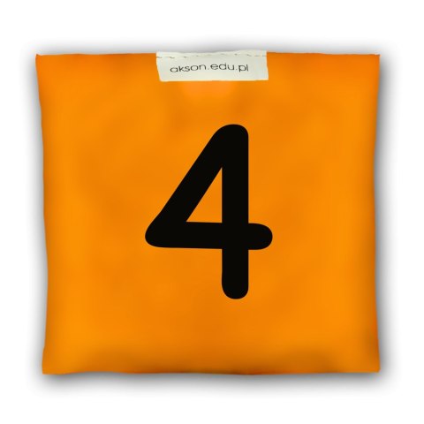 Woreczek gimnastyczny z CYFERKĄ 4 - szkolny Akson