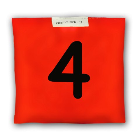 Woreczek gimnastyczny z CYFERKĄ 4 - szkolny Akson