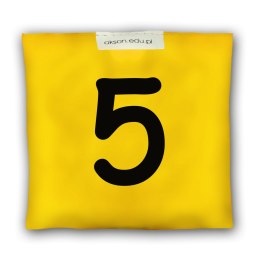 Woreczek gimnastyczny z CYFERKĄ 5 - szkolny Akson