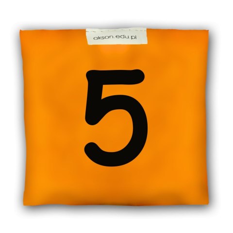 Woreczek gimnastyczny z CYFERKĄ 5 - szkolny Akson