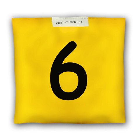 Woreczek gimnastyczny z CYFERKĄ 6 - szkolny Akson