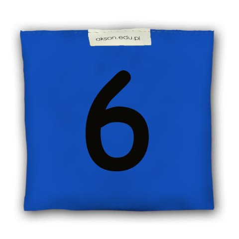 Woreczek gimnastyczny z CYFERKĄ 6 - szkolny Akson