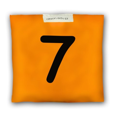 Woreczek gimnastyczny z CYFERKĄ 7 - szkolny Akson