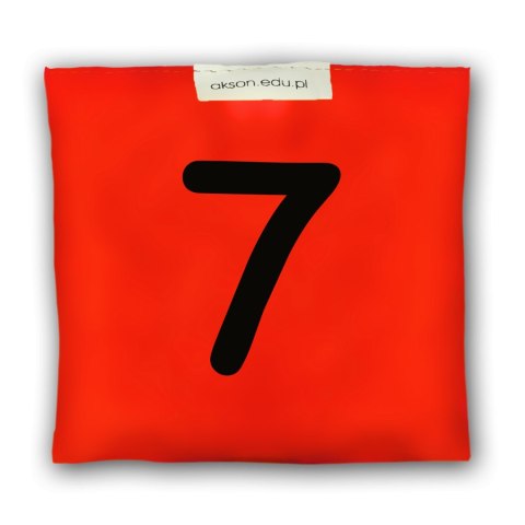 Woreczek gimnastyczny z CYFERKĄ 7 - szkolny Akson