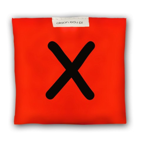 Woreczek gimnastyczny z literką X - szkolny Akson