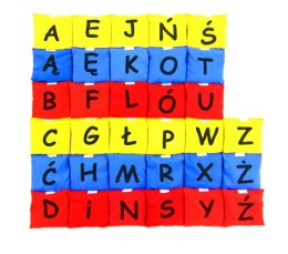 Woreczki gimnastyczne Akson Kolorowy Alfabet ZESTAW LITEREK 3 KOLORY