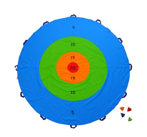 Chusta animacyjna Tarcza + kolorowe woreczki AKSON