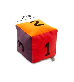 Kostka edukacyjna 10 cm - Cyfry