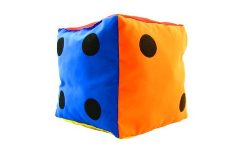 Kostka edukacyjna 10 cm - Kropki
