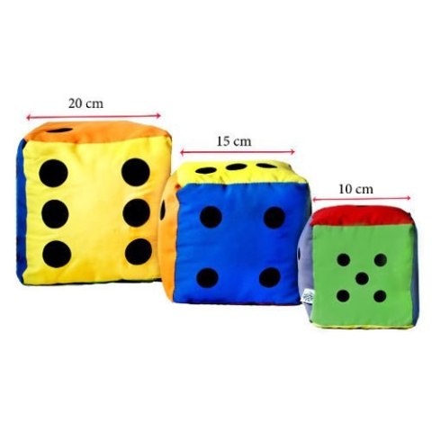 Kostka edukacyjna 15 cm - Kropki