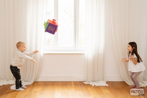 Kostka edukacyjna na rzepy 20 cm