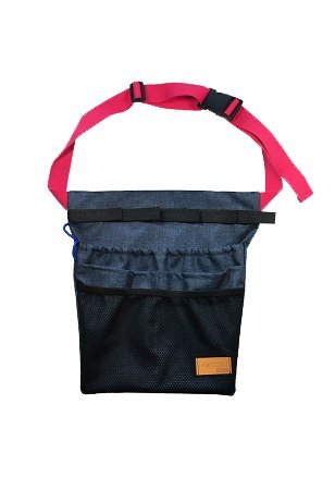 Organizer animatora mały granatowy z różowym paskiem