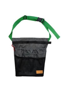 Organizer animatora mały szary z zielonym paskiem