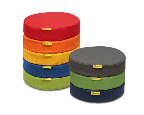 Poduszka EKOSKÓRA bez nadruku 1 sztuka, grubości 6 cm AKSON - FIOLETOWY