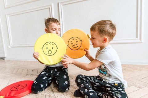 Poduszki EKOSKÓRA zestaw Emocje 6 szt. AKSON