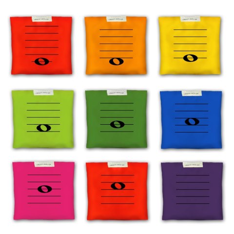 Woreczki gimnastyczne Akson ZESTAW NUTKI na pięciolinii