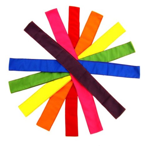 ZESTAW 7 szt SZARF SZKOLNYCH w 7 kolorach MIX PLUS