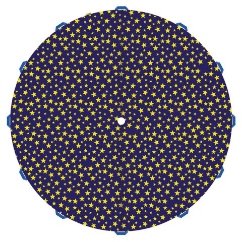 Chusta Animacyjna - Spadochron Animacyjny AKSON 3m GWIAZDY