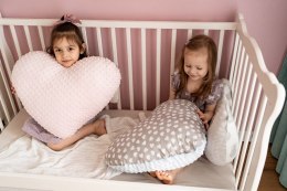 Dream Pillow poduszka SERCE plusz minky 50 x 60 cm 1 szt. - RÓŻOWY