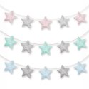 Dream Pillows girlanda pluszowa AKSON gwiazdki - RÓŻOWY