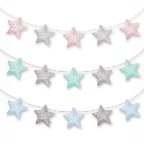 Dream Pillows girlanda pluszowa AKSON gwiazdki - TURKUS