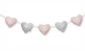 Dream Pillows girlanda pluszowa AKSON serca - BŁĘKITNY