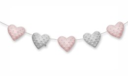 Dream Pillows girlanda pluszowa AKSON serca - BŁĘKITNY